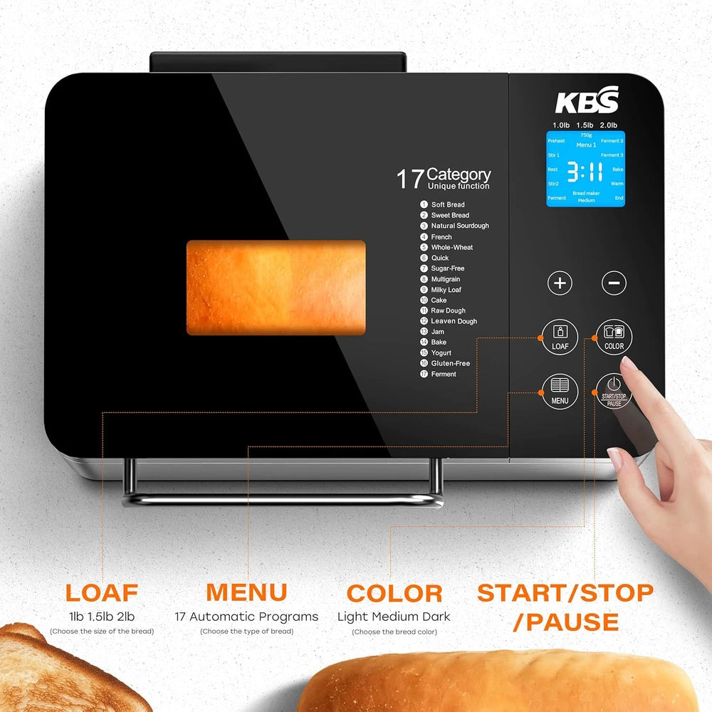 KBS Stainless Steel Bread Maker
